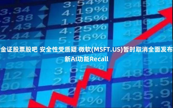 金证股票股吧 安全性受质疑 微软(MSFT.US)暂时取消全面发布新AI功能Recall