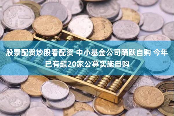 股票配资炒股看配资 中小基金公司踊跃自购 今年已有超20家公募实施自购